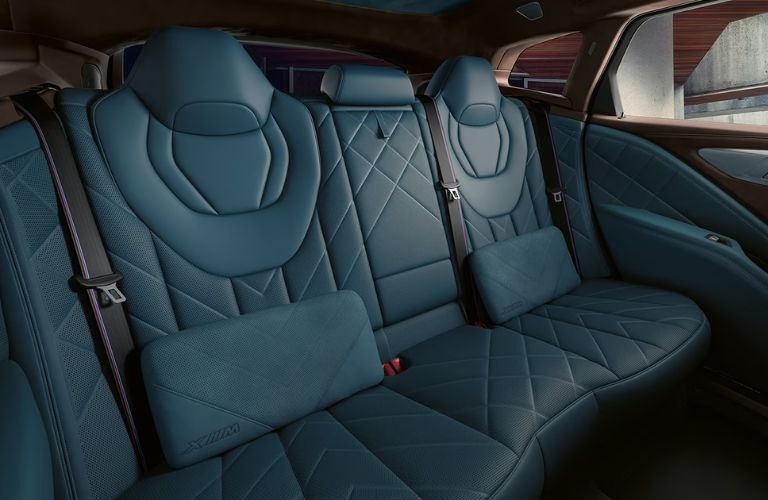Merino leather-appointed rear seats in the 2023 BMW XM