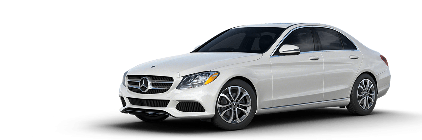 Mercedes-Benz C 300 white side view