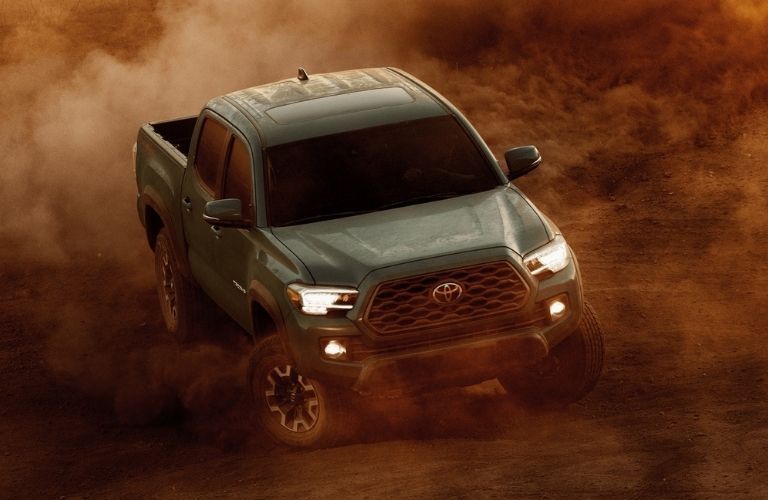 2021 Toyota Tacoma driving on dirt