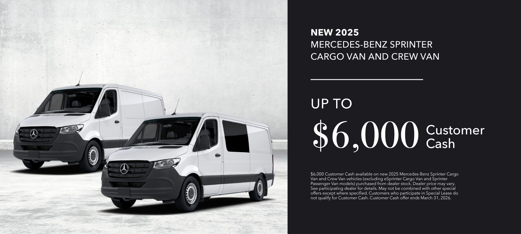 6k Customer Cash Cargo/Crew