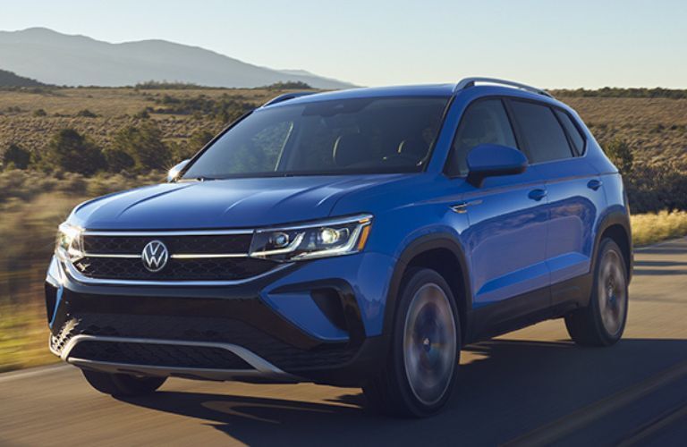 2023 Volkswagen Taos front and side view