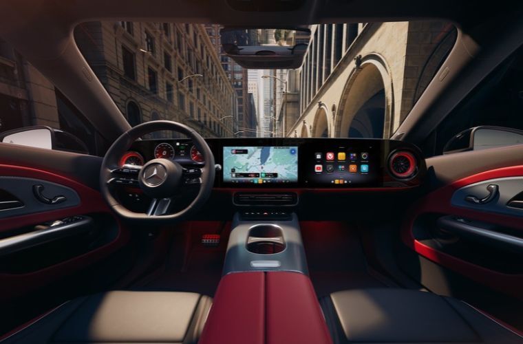2027 Mercedes-Benz CLA 350 4MATIC® ELECTRIC Sedan interior front dash