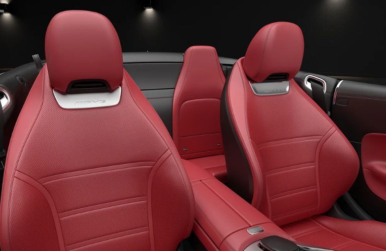 Front-row seats view of the 2023 Mercedes-AMG SL Roadster