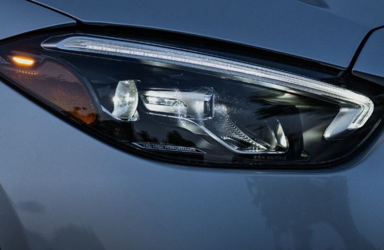 2026 Mercedes-Benz C-Class headlight close up