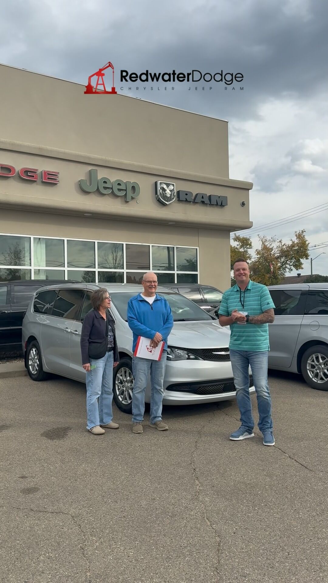 Joanne, Greg and Matt on Delivery Day
