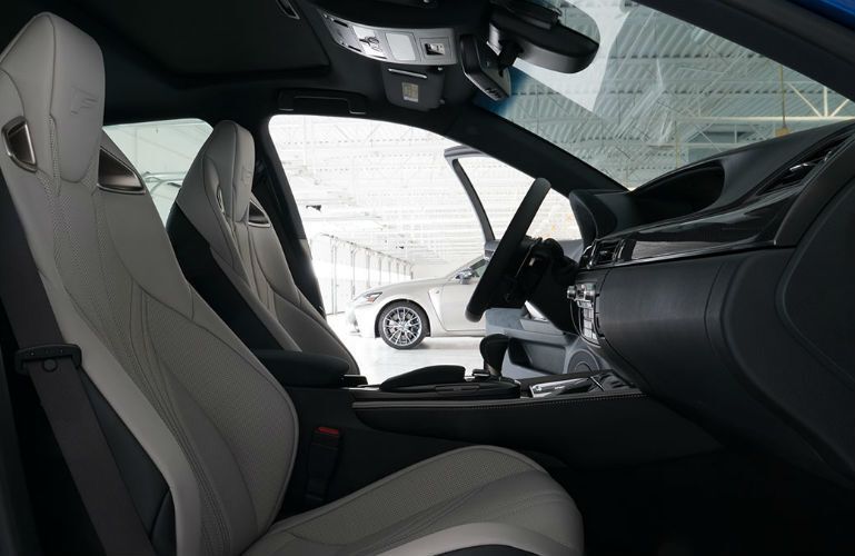 Front seats of the 2017 Lexus GS F Sport