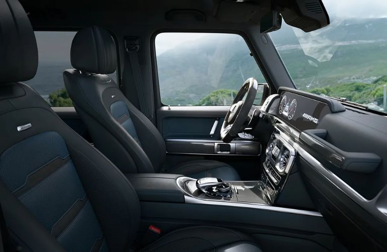 Front row seats view of the 2023 Mercedes-AMG G 63