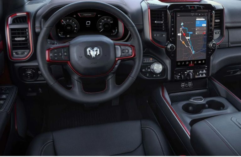 dashboard view of the 2024 Ram 1500