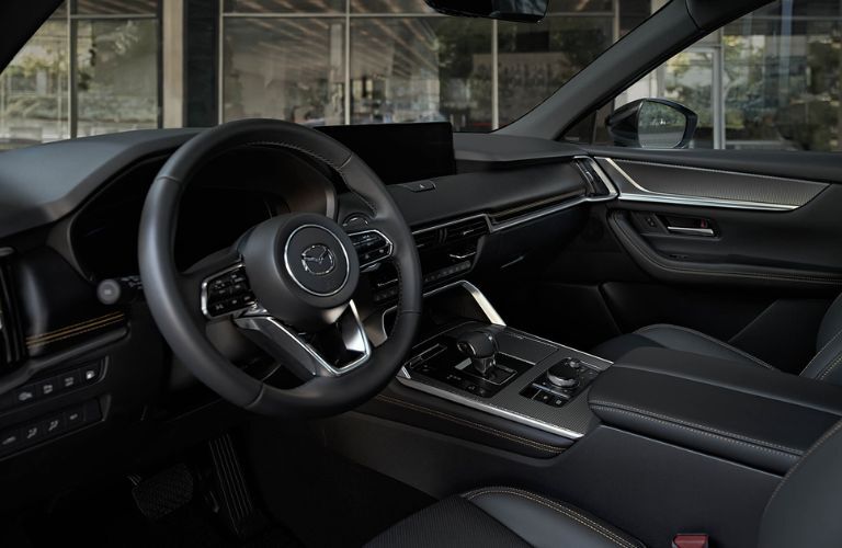 dashboard view of the 2025 Mazda CX-70 PHEV
