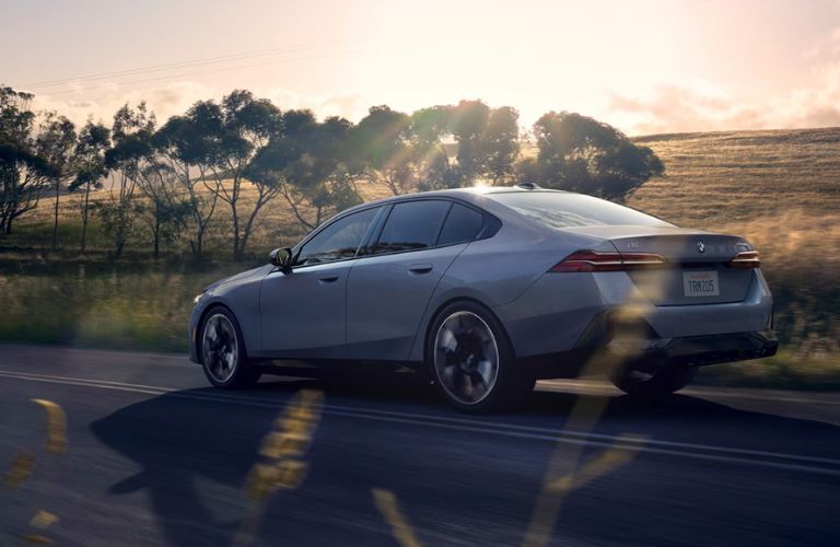 Back and sideview of the 2024 BMW i5