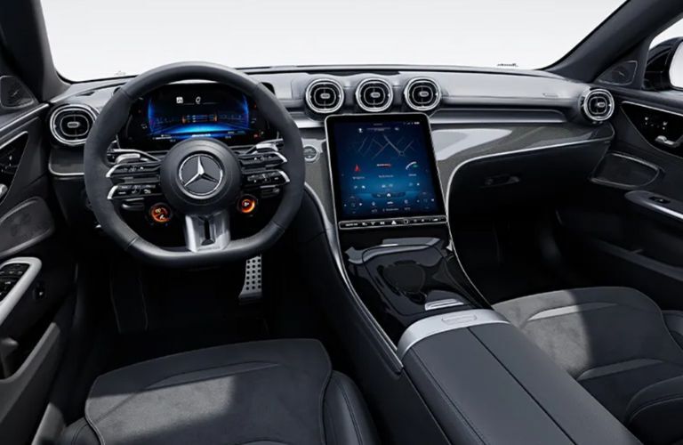 cockpit of the 2025 Mercedes-Benz AMG® C 63 S E PERFORMANCE Sedan