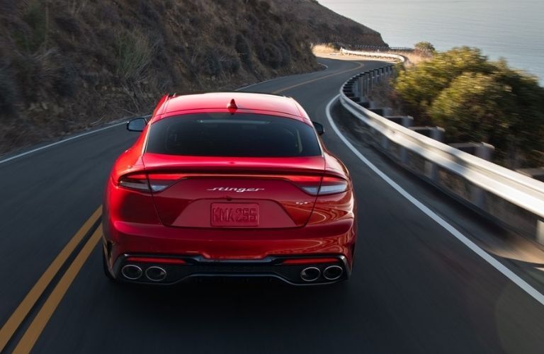 Rear view of the 2022 Kia Stinger
