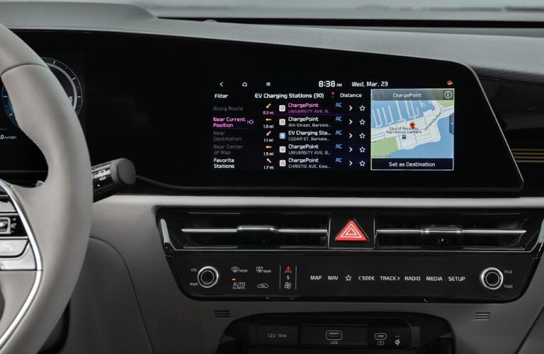 Touchscreen Display of the 2023 Kia Niro EV