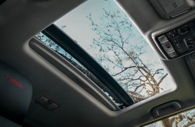 View of the sunroof in the 2022 Toyota 4Runner