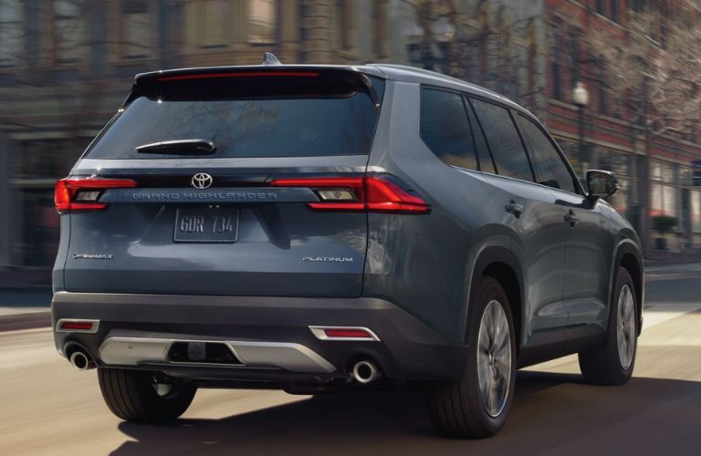 2024 Toyota Grand Highlander Hybrid back and side view
