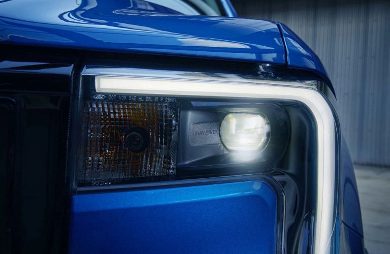 2025 Ford Maverick XL headlight close up
