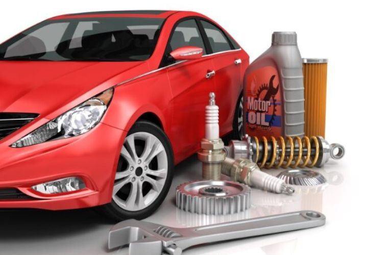 image of a car and auto parts