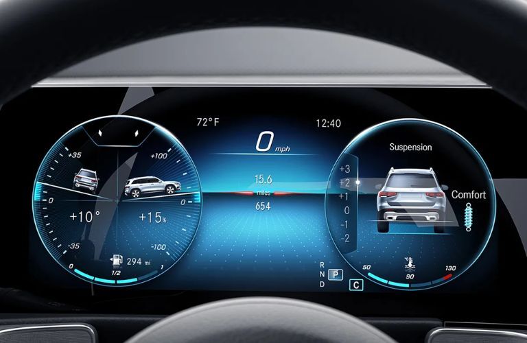 Display screen of the 2024 Mercedes-Benz GLB 250 4MATIC®