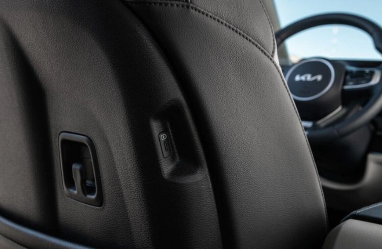 An image of the Rear Seat Charging Port of the 2023 Kia Sportage.