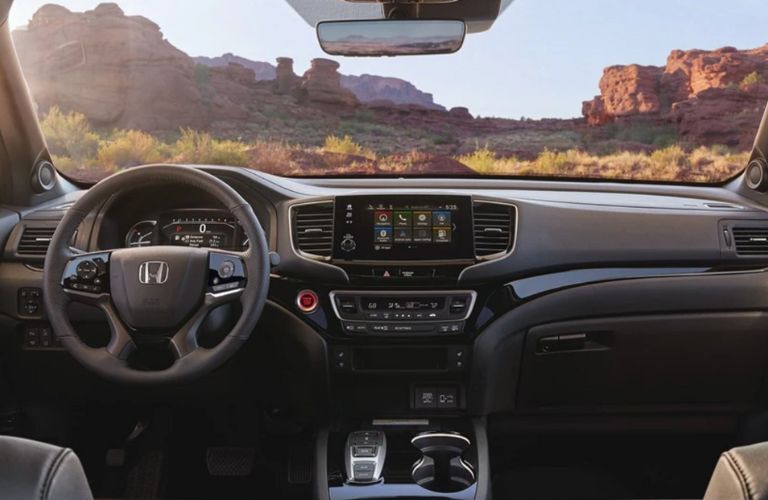 Front console of the 2023 Honda Passport