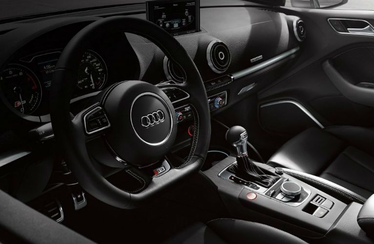 2017 Audi S3 Black Leather Front Seats