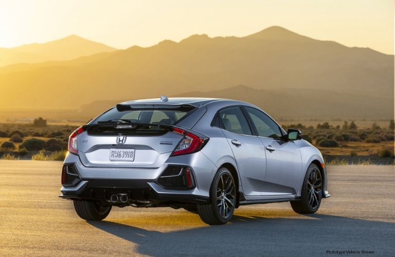 2020 Honda Civic Hatchback rear view