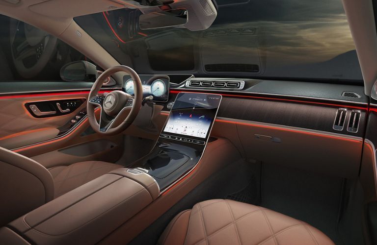 Front seat view of the 2022 Mercedes-Maybach S 580
