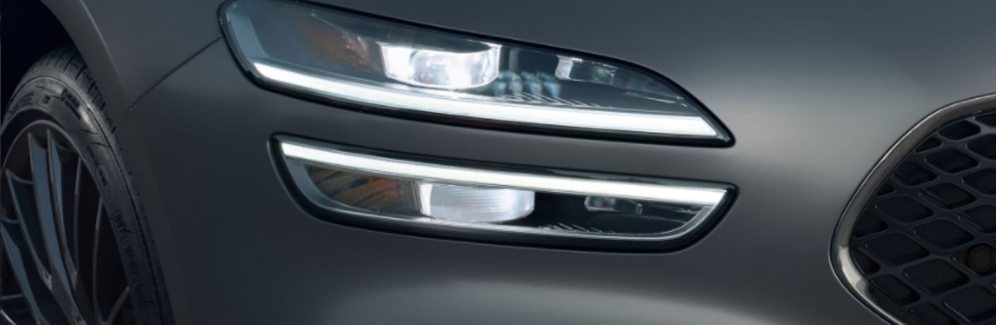 headlight of a 2022 Genesis model