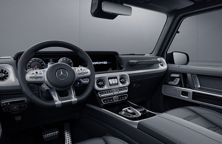 Front console of the 2022 Mercedes-Benz AMG® G 63.