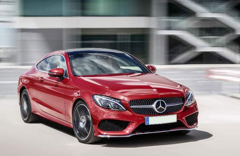 2017 C-Class Coupe in Red and Black