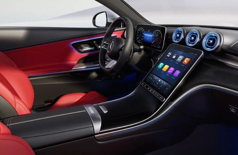 interior steering and dashboard of the 2025 Mercedes-Benz CLE Coupe