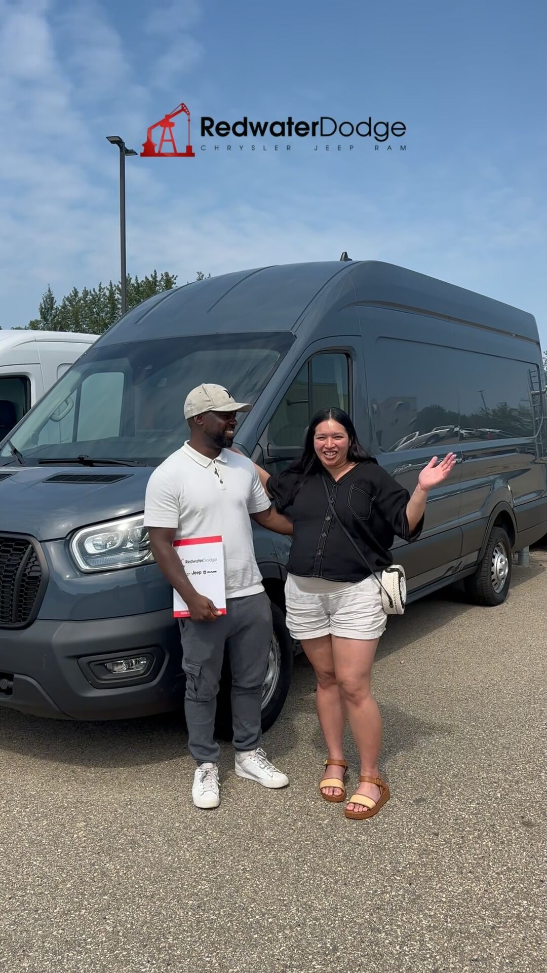 Russell and Angelica on Delivery Day