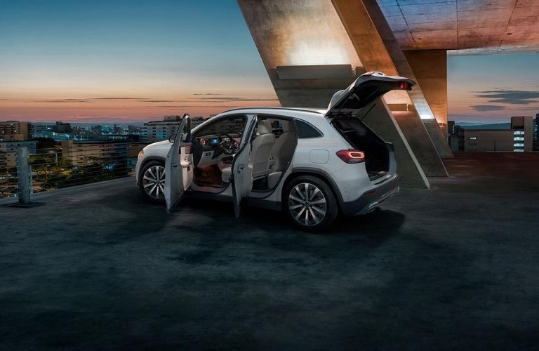 Mercedes-Benz GLA parked outside side view