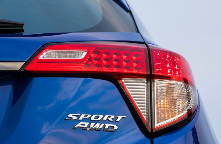 Taillight of the 2021 Honda HR-V Sport