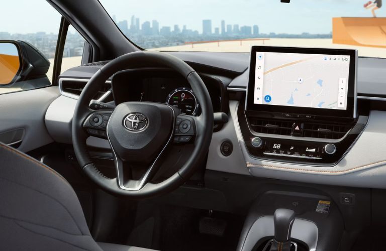 dashboard view of the 2025 Toyota Corolla