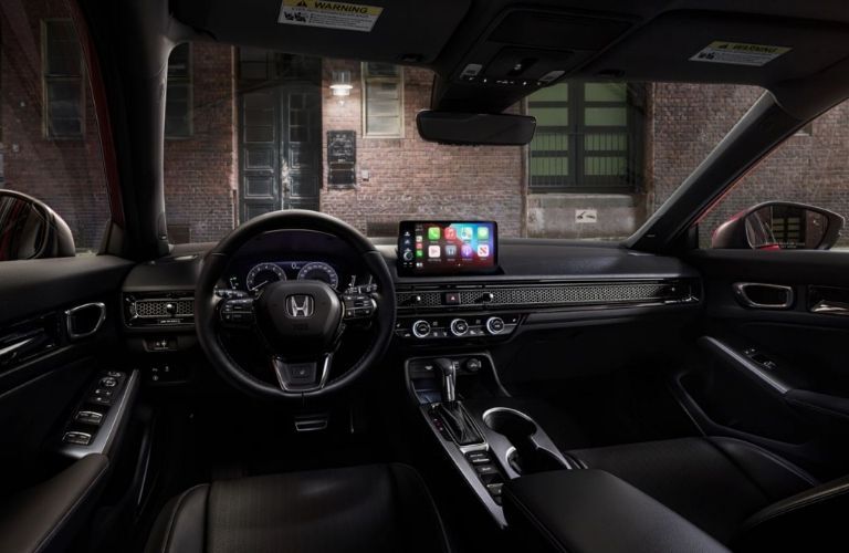 Image showing the interior dashboard of the 2022 Honda Civic Hatchback