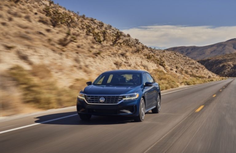 front quarter view of the 2021 Volkswagen Passat