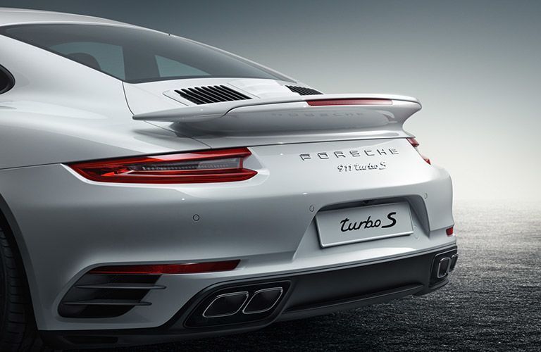 2017 Porsche 911 Turbo S White Rear Bumper