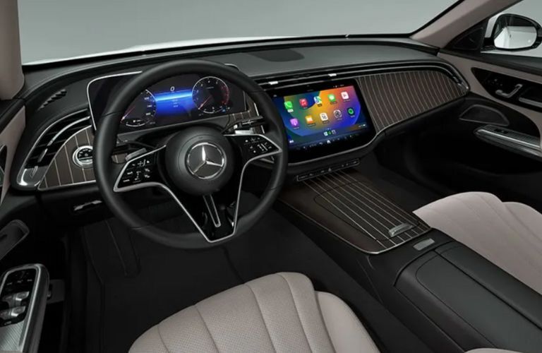 cockpit of the 2025 Mercedes-Benz E 350 4MATIC