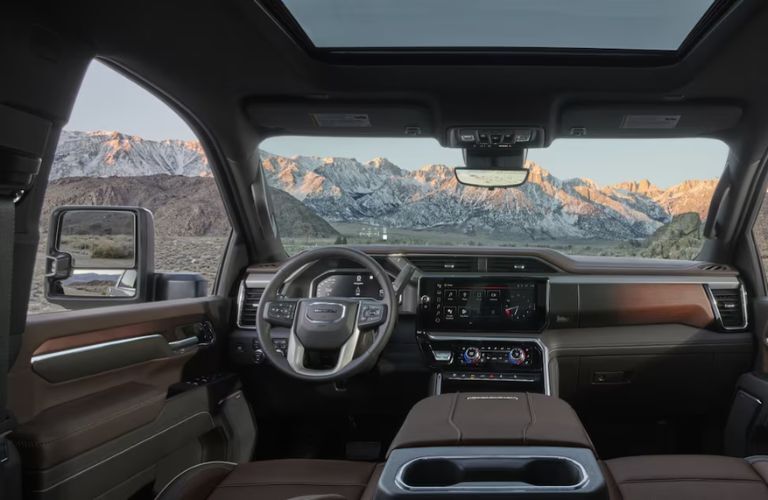 dashboard view of the 2025 GMC Sierra 3500 HD
