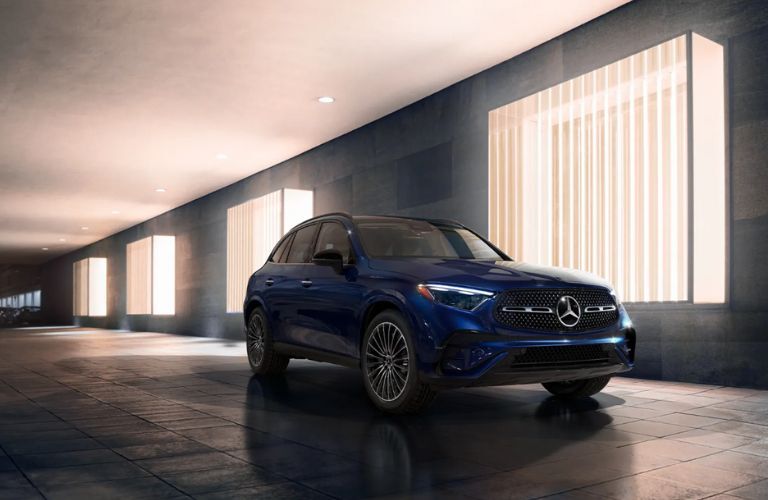 front and side view of the 2026 Mercedes-Benz GLC 300 SUV