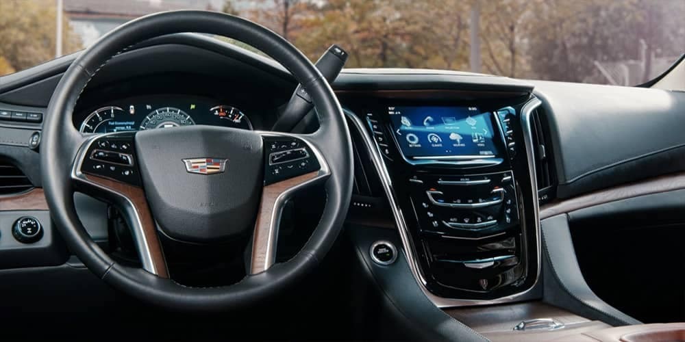 2019 Cadillac Escalade steering wheel and dashboard