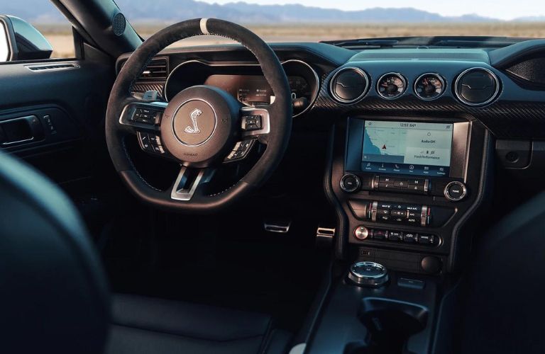 Dashboard of the new 2022 Ford Mustang Shelby GT500
