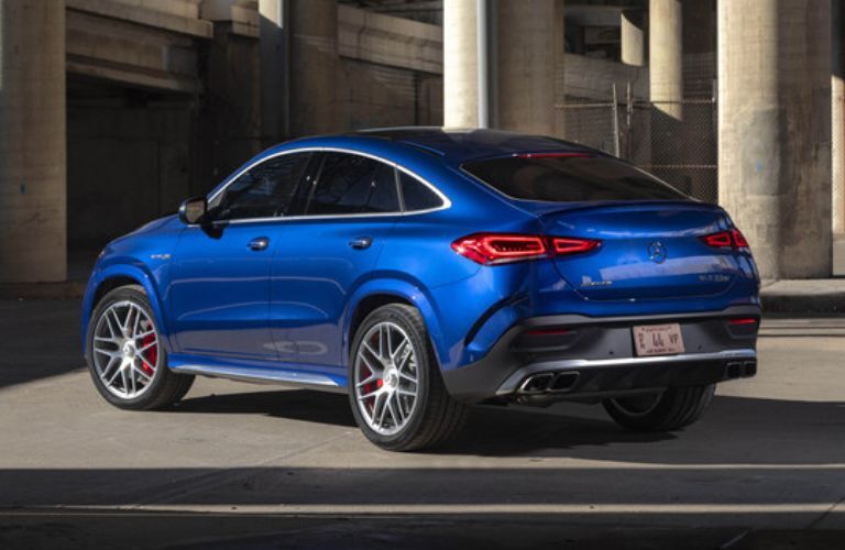 Rear three-quarter view of the 2023 Mercedes-AMG GLE 63 S Coupe