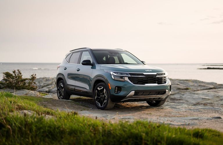 front quarter view of a Kia