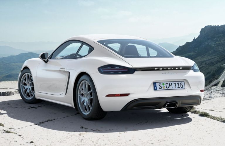 Rear view of the 2025 Porsche 718 Cayman