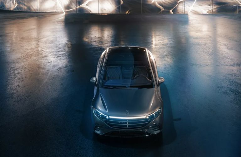 top and front view of the 2026 Mercedes-Benz EQS