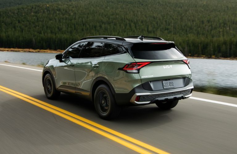 Rear view of the 2024 Kia Sportage
