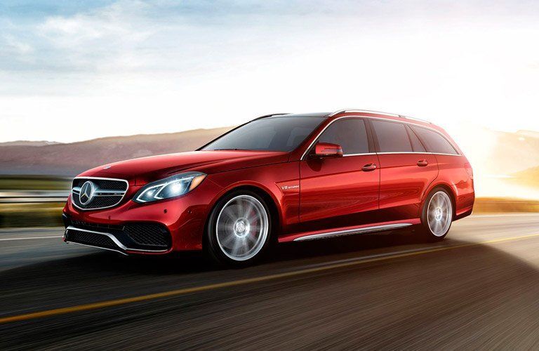 2017 Mercedes-Benz E-Class Wagon driving on the highway