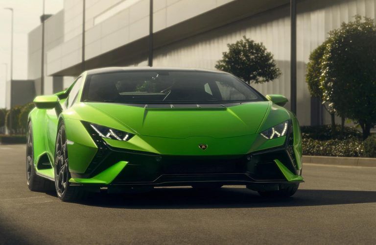 2022 Lamborghini Huracan Tecnica on a city road